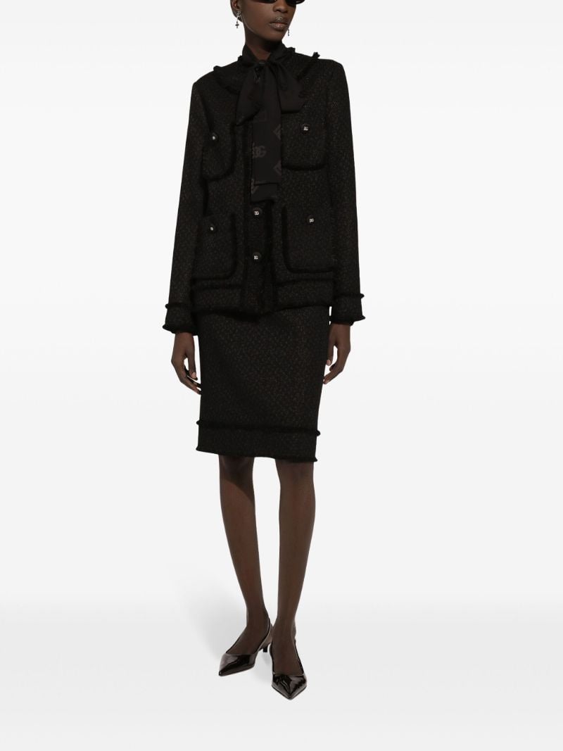 Dg-jacquard Silk Shirt