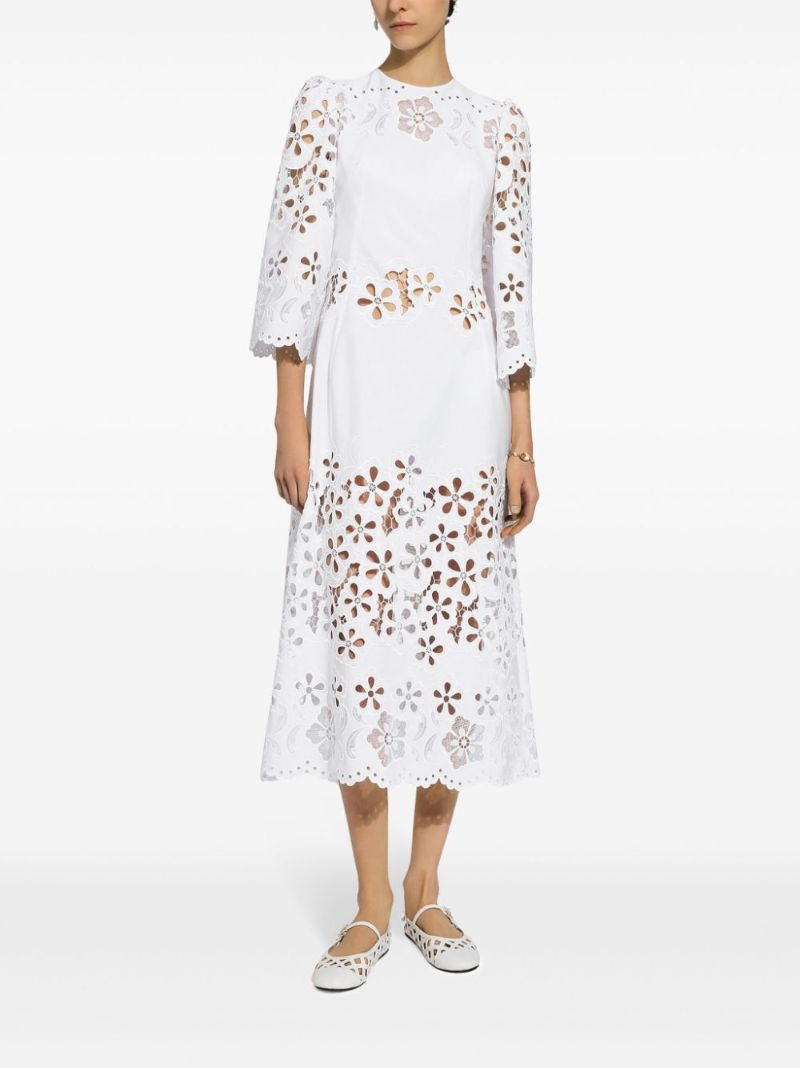 White Broderie Anglaise Dress