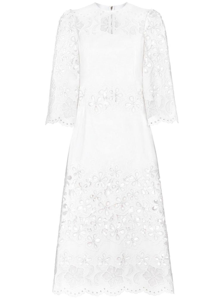 White Broderie Anglaise Dress