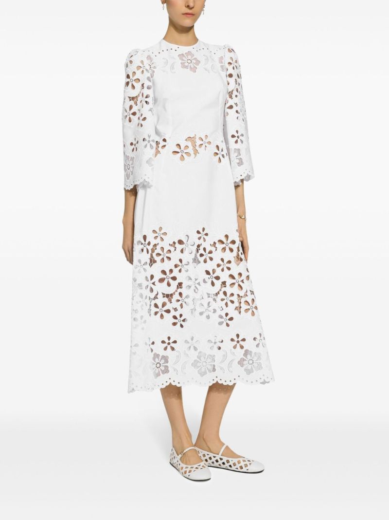 White Broderie Anglaise Dress