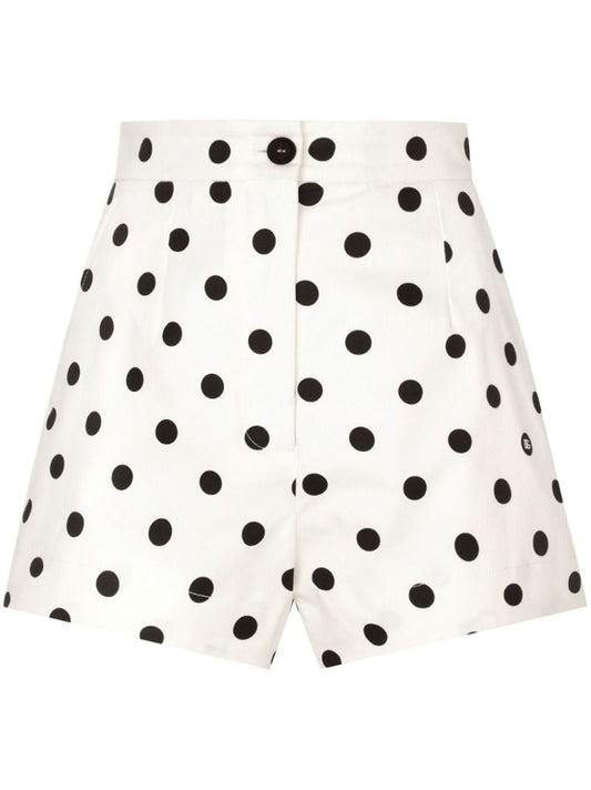 Polka-dot High-waisted Shorts
