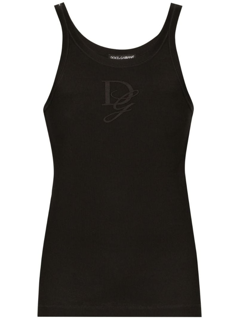 Logo-embroidered Tank Top