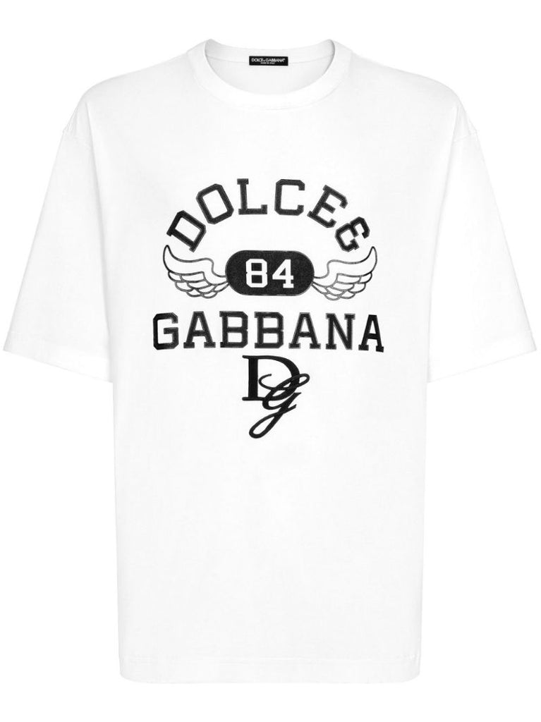 White Logo-print T-shirt