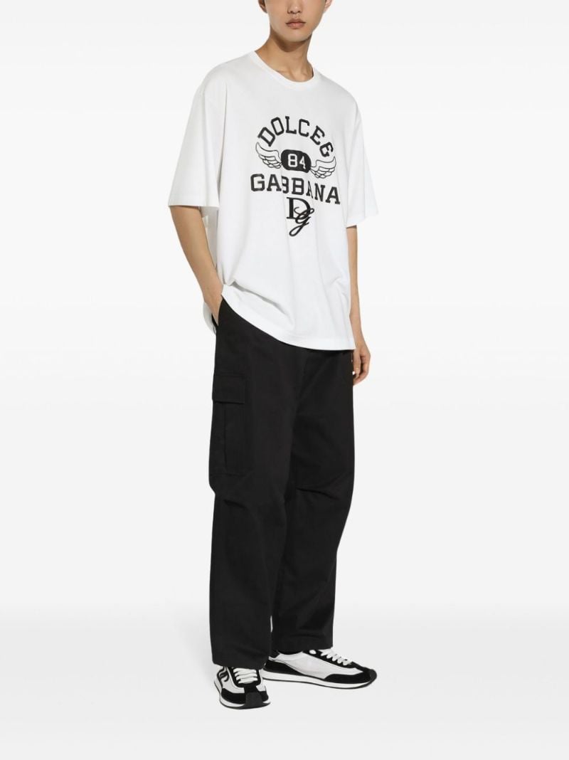 White Logo-print T-shirt