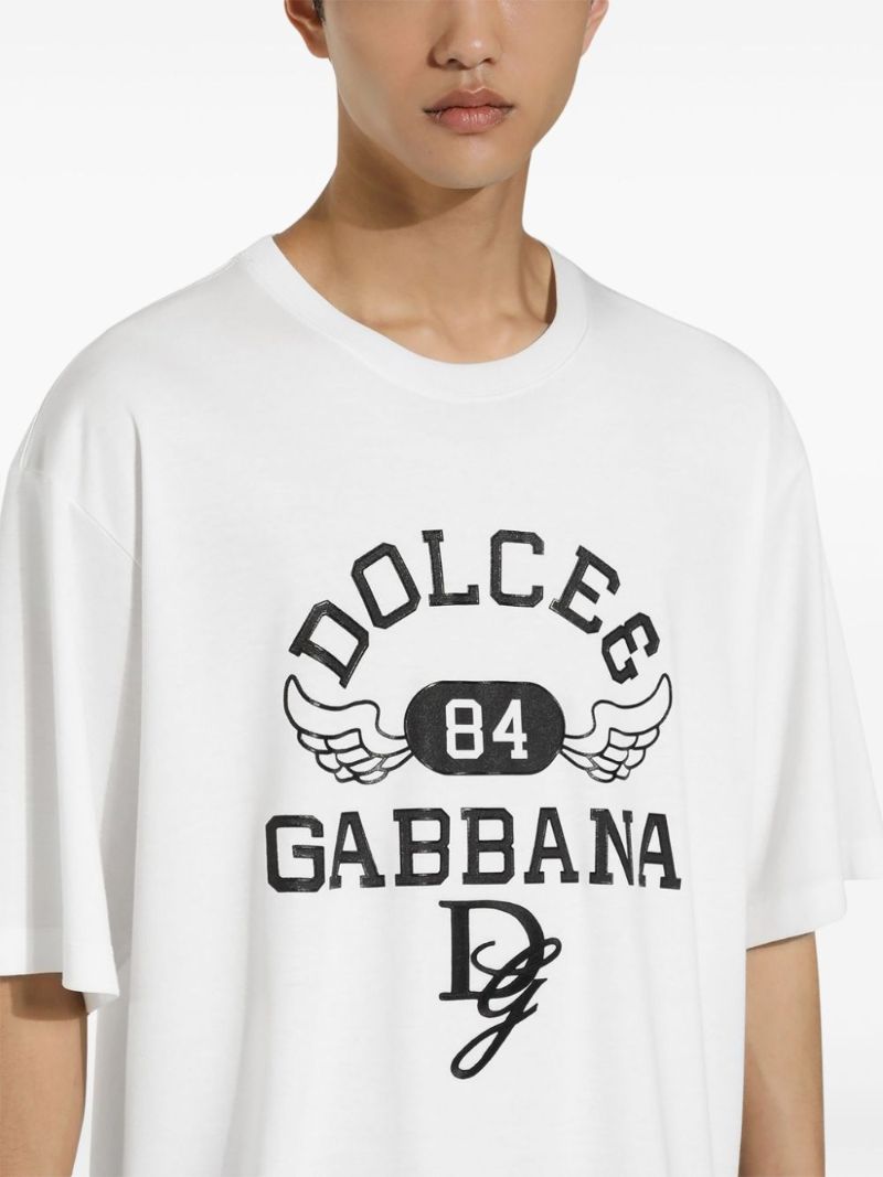 White Logo-print T-shirt