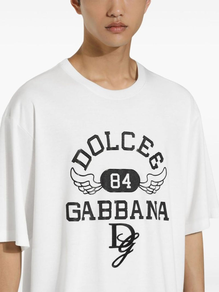 White Logo-print T-shirt