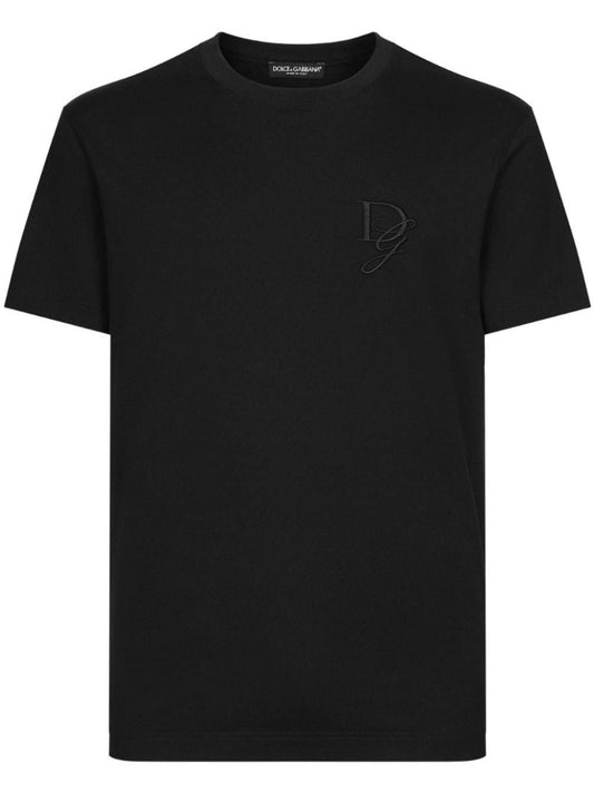 Black Dg-embroidered T-shirt