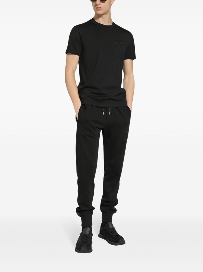 Black Dg-embroidered T-shirt