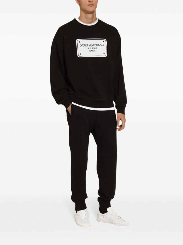 Dg-embroidered Jersey Sweatshirt