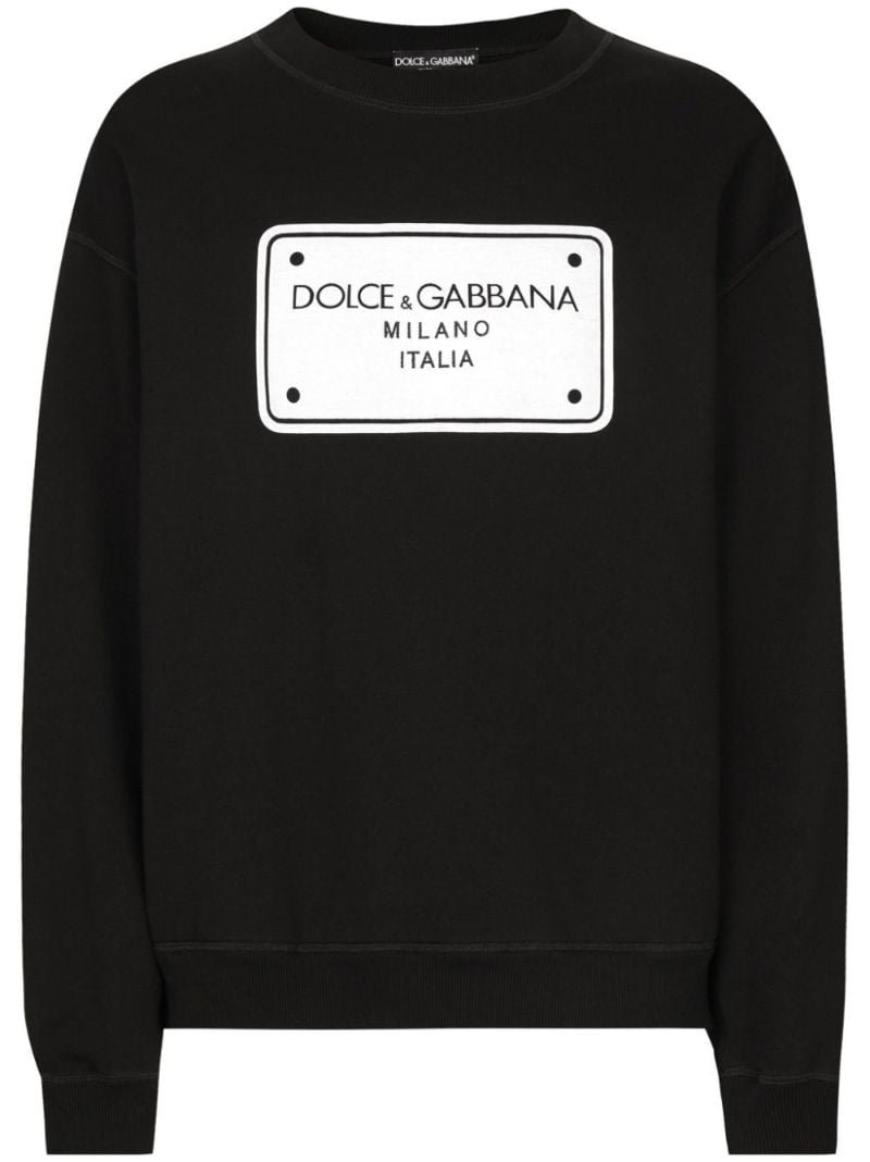Dg-embroidered Jersey Sweatshirt