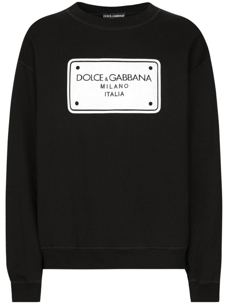 Dg-embroidered Jersey Sweatshirt