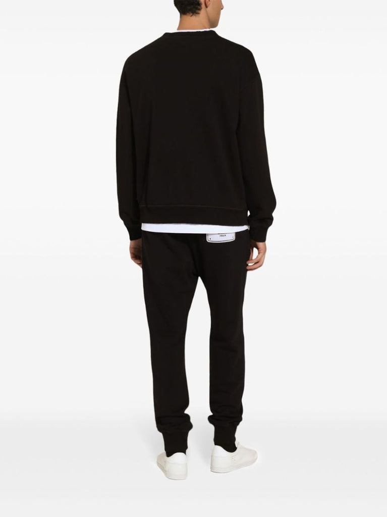 Dg-embroidered Jersey Sweatshirt