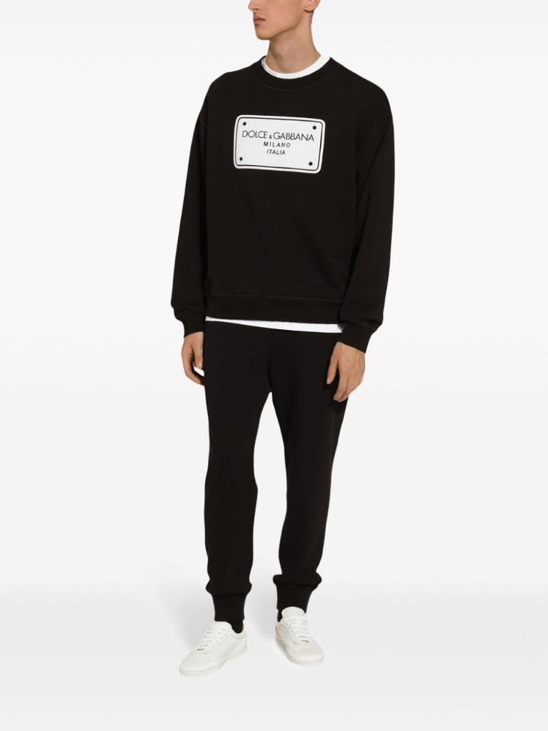 Dg-embroidered Jersey Sweatshirt