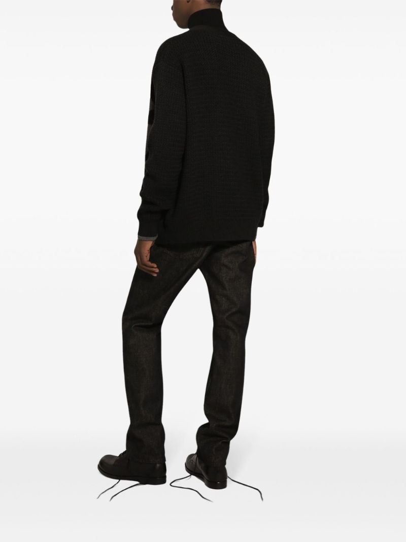 Hand-knit Wool Cardigan