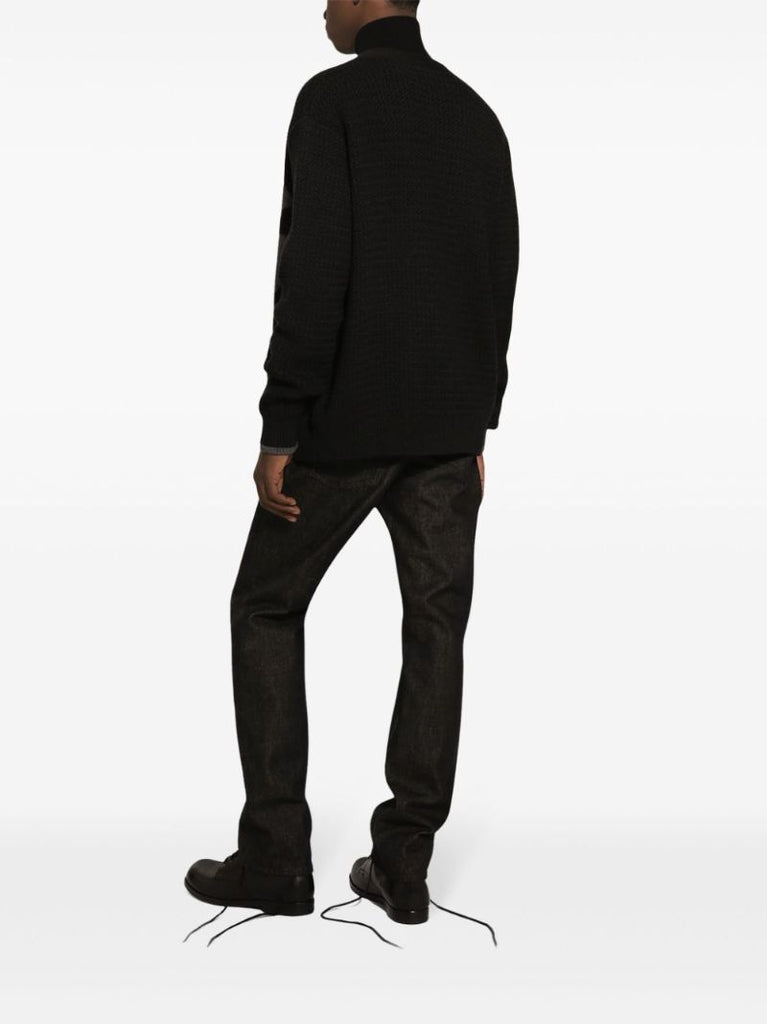 Hand-knit Wool Cardigan