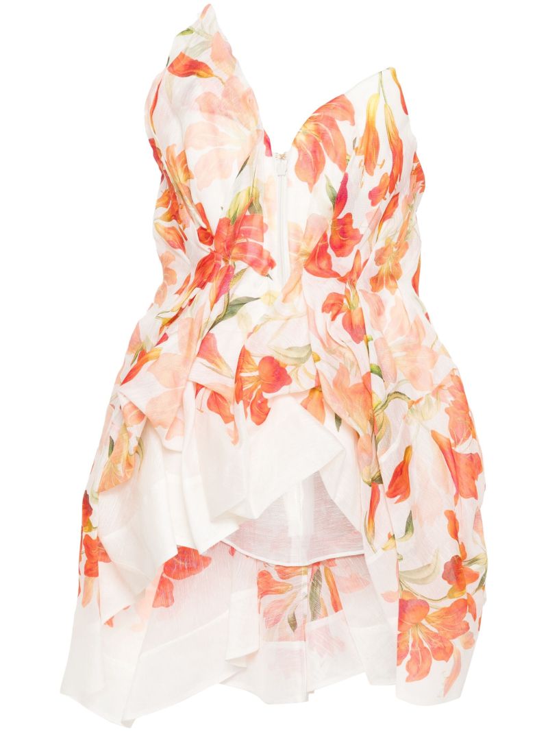 Neutral Tranquility Lily-print Top