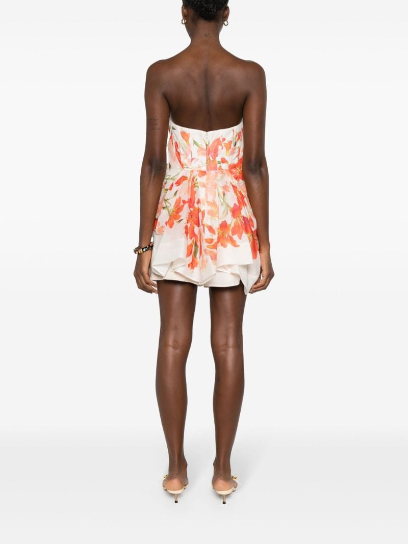 Neutral Tranquility Lily-print Top