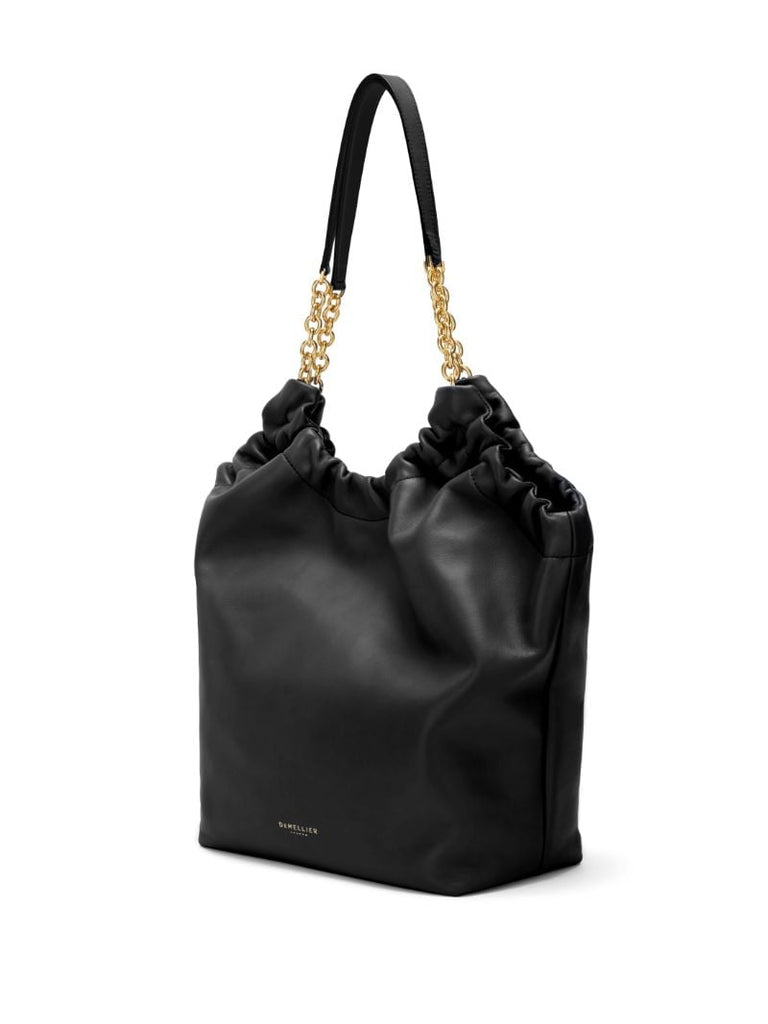 Black Miami Leather Tote Bag