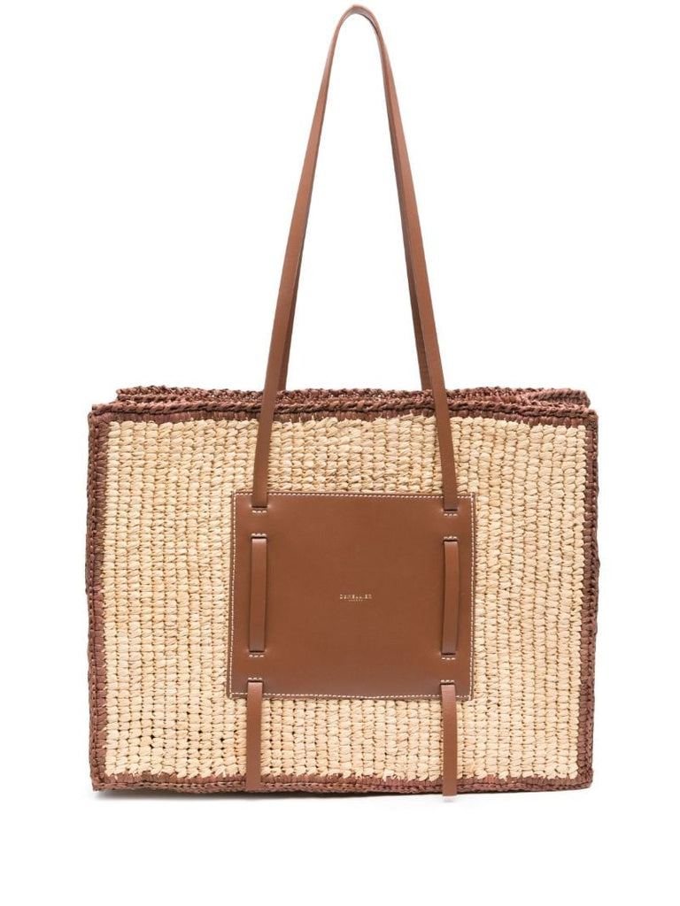 Neutral the Capria Raffia Tote Bag