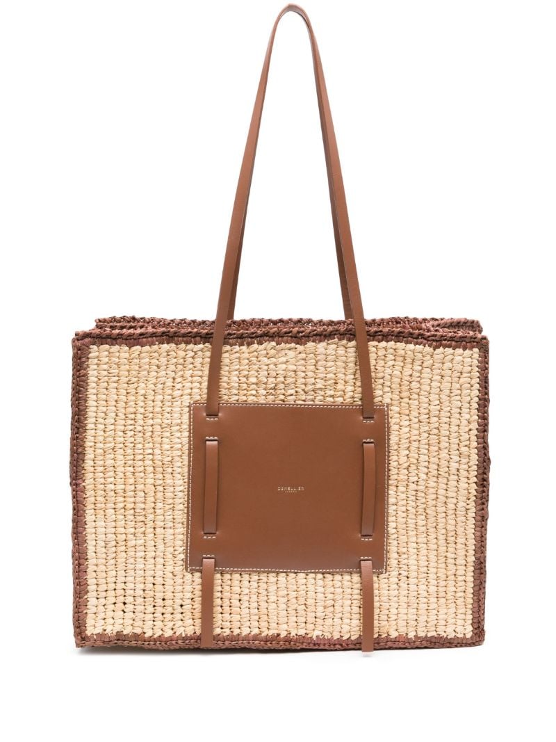Neutral the Capria Raffia Tote Bag