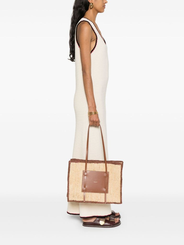 Neutral the Capria Raffia Tote Bag