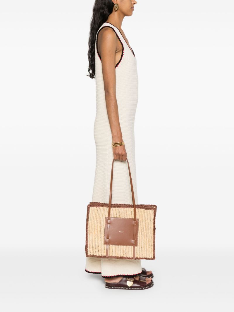 Neutral the Capria Raffia Tote Bag