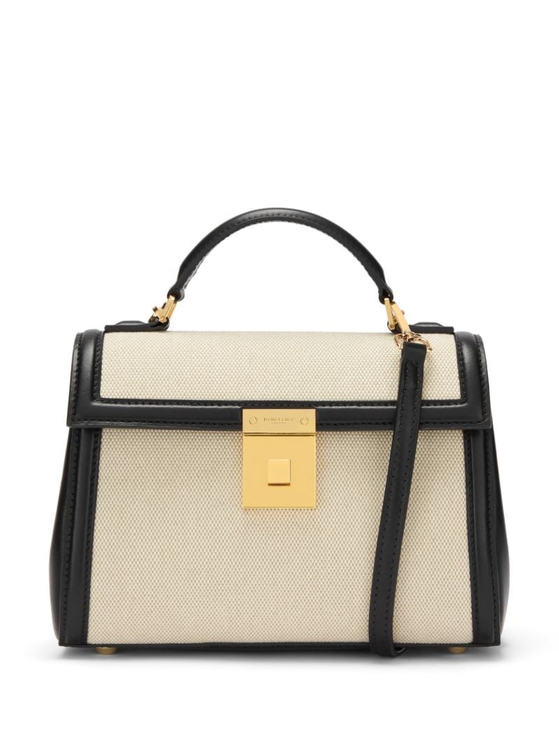 Neutral Paris Canvas Mini Bag