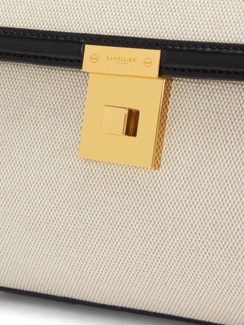 Neutral Paris Canvas Mini Bag