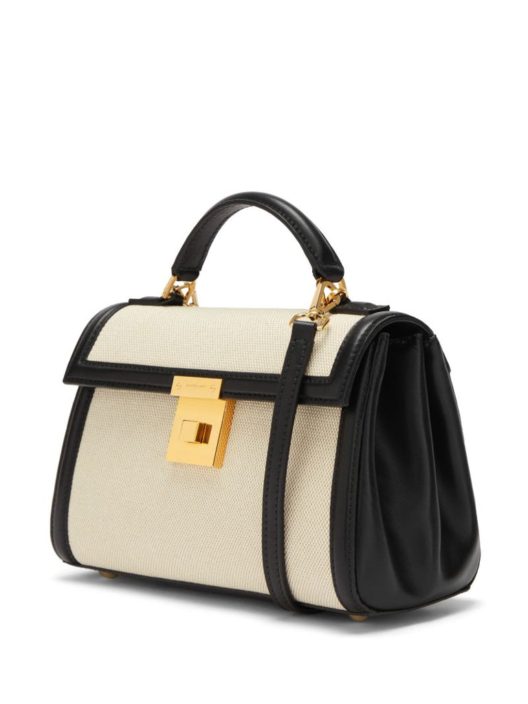 Neutral Paris Canvas Mini Bag