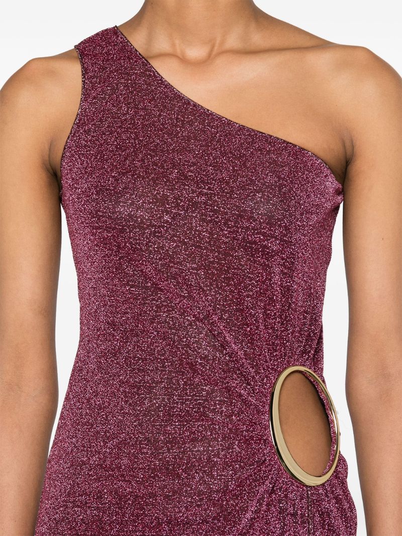 Purple LumiÃ_x0083_Â¨re One Shoulder Dress