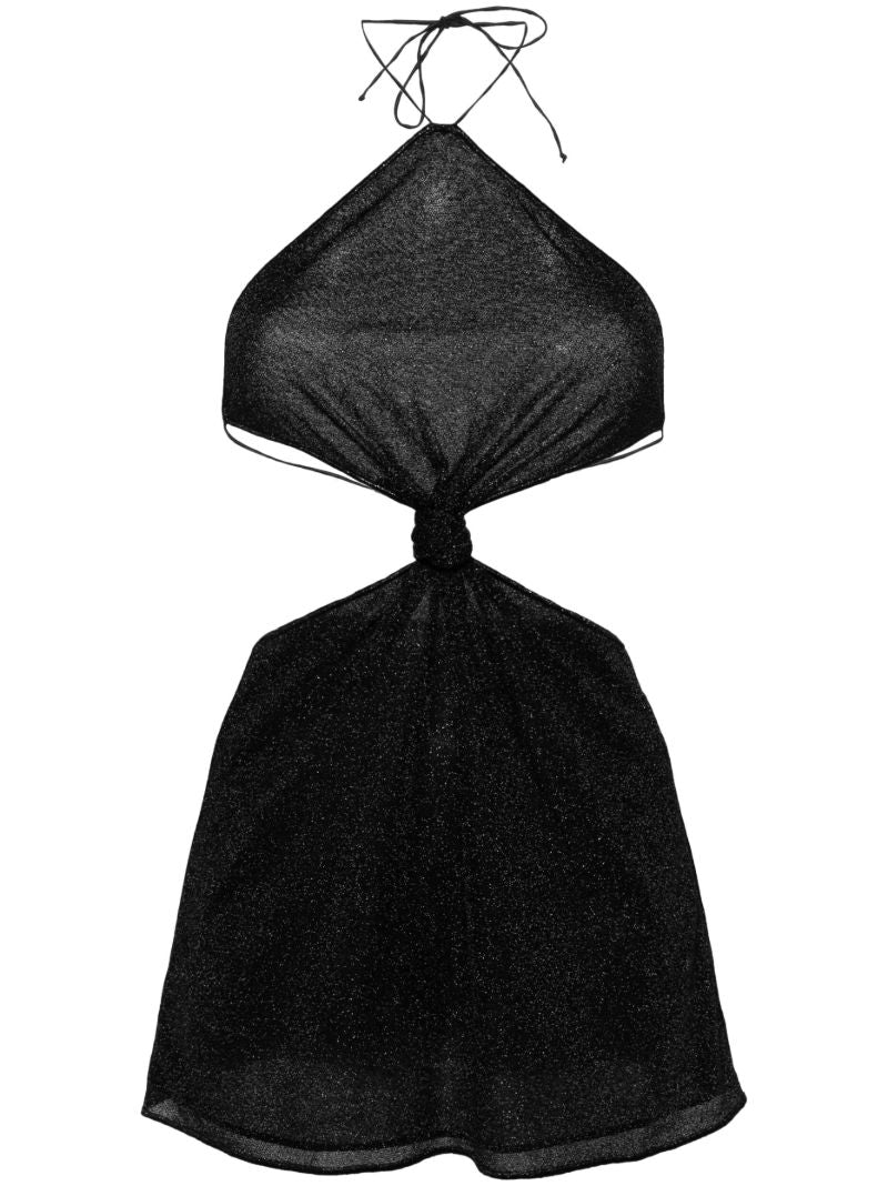 Black LumiÃ_x0083_Â¨re Halterneck Mini Dress