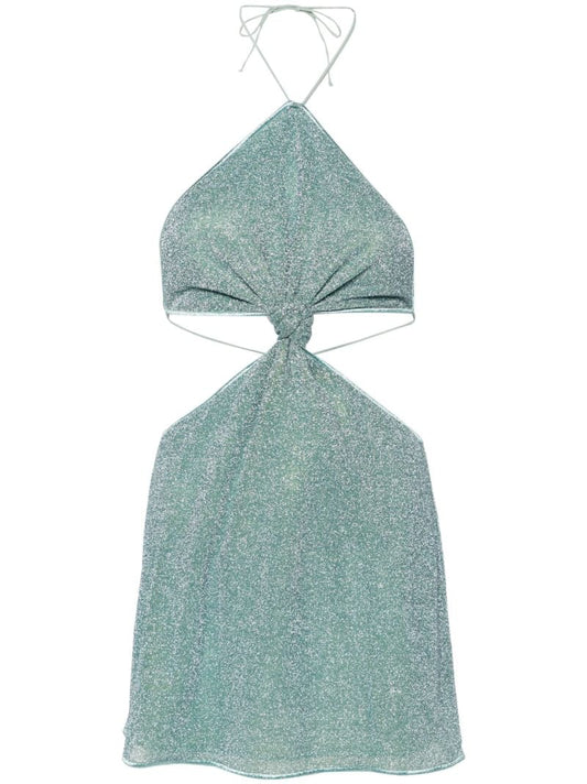 Green LumiÃ_x0083_Â¨re Halterneck Mini Dress