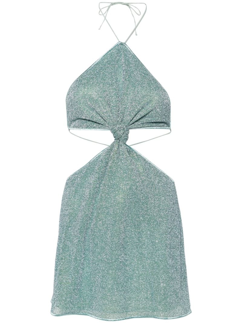 Green LumiÃ_x0083_Â¨re Halterneck Mini Dress