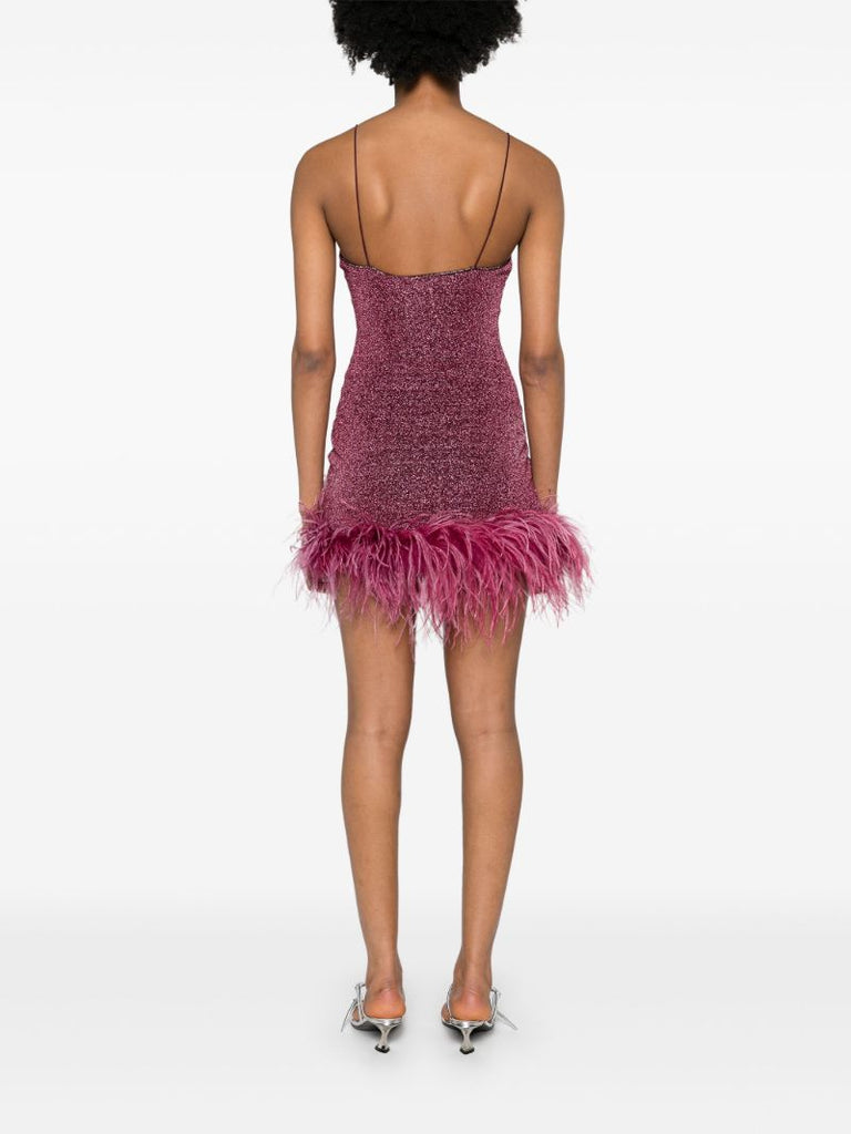 Purple LumiÃ_x0083_Â¨re Plumage Mini Dress