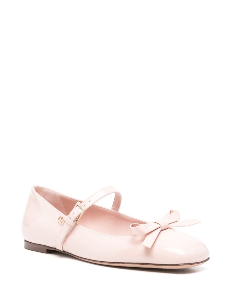 Pink Romance Bow Ballet Pumps