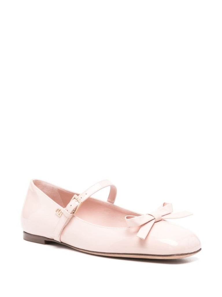 Pink Romance Bow Ballet Pumps