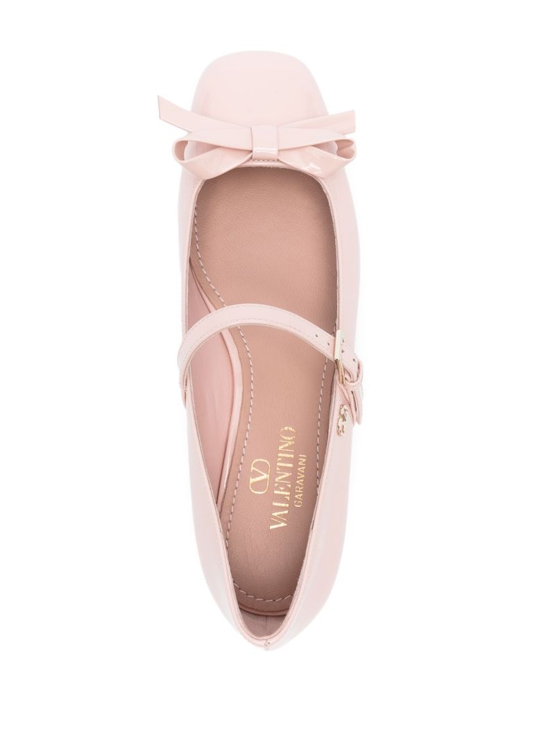 Pink Romance Bow Ballet Pumps