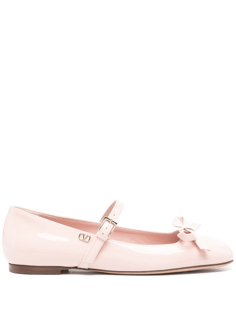 Pink Romance Bow Ballet Pumps