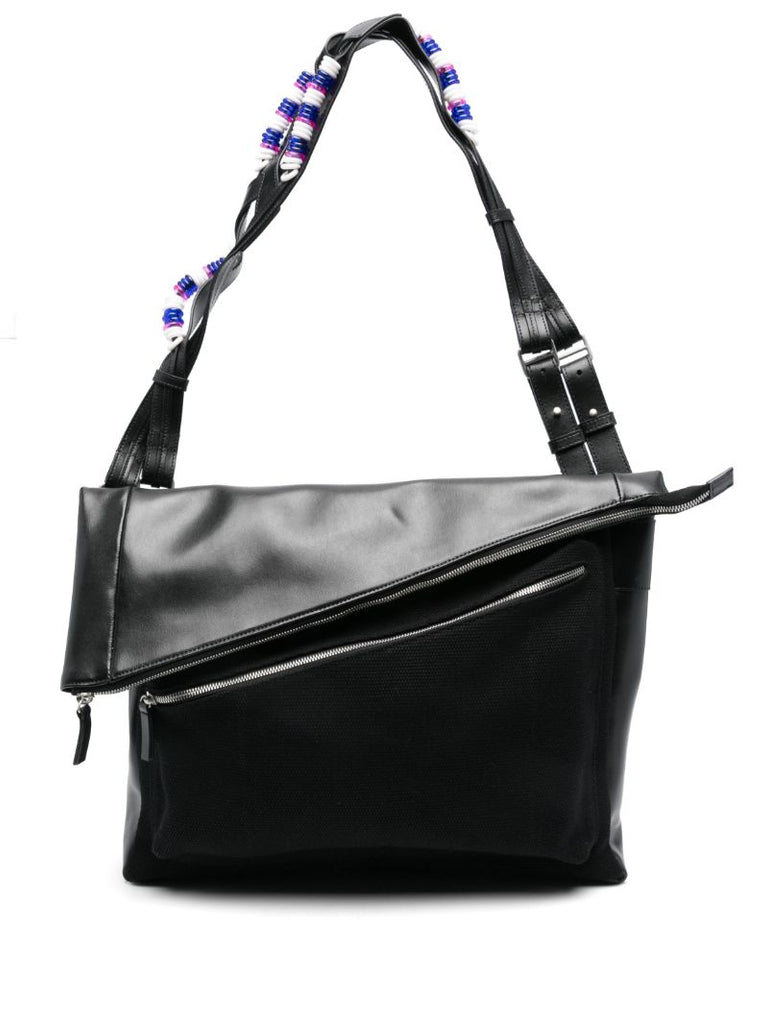 Large Bead-embellished Shoulder Bag
