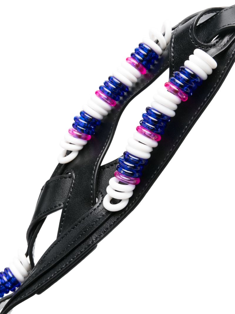 Large Bead-embellished Shoulder Bag