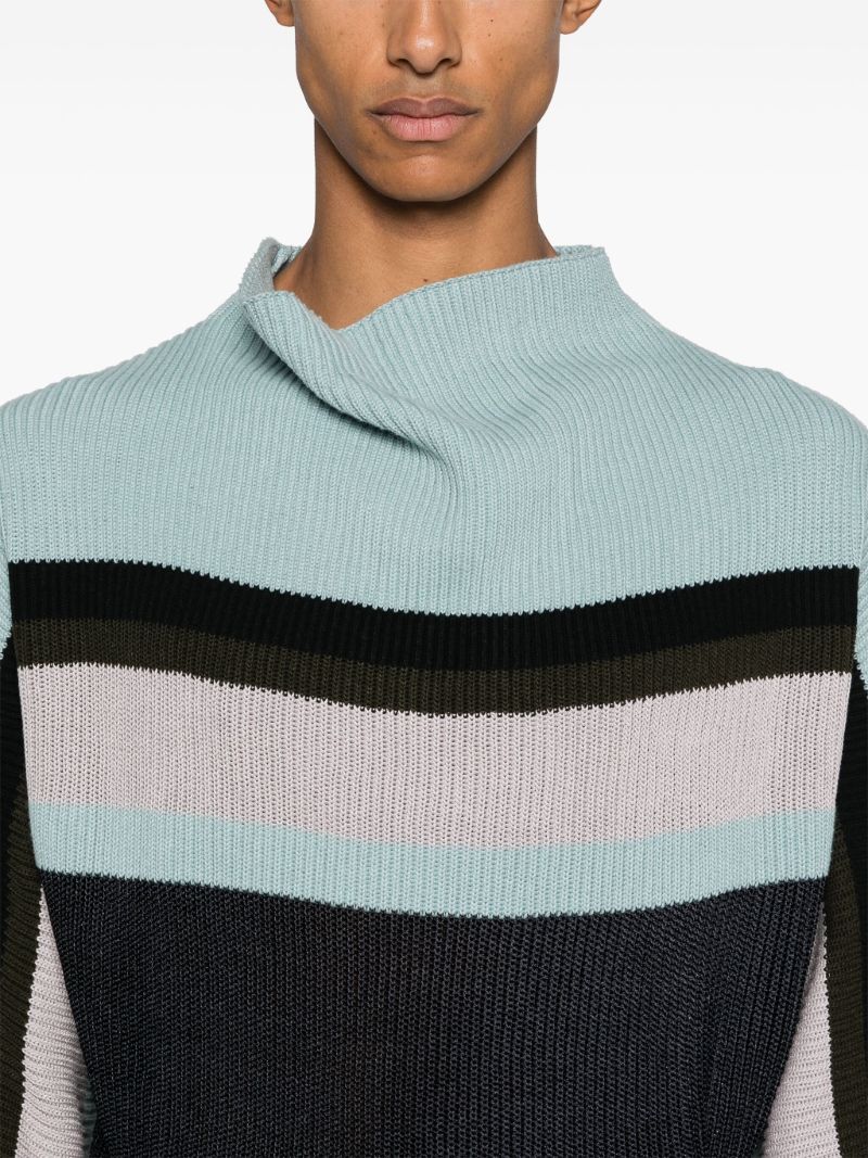 Striped Ribbed Sweater