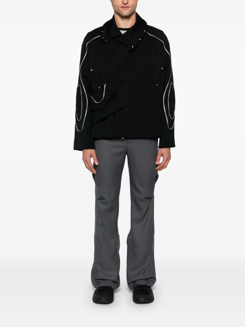 Gathered Straight Trousers