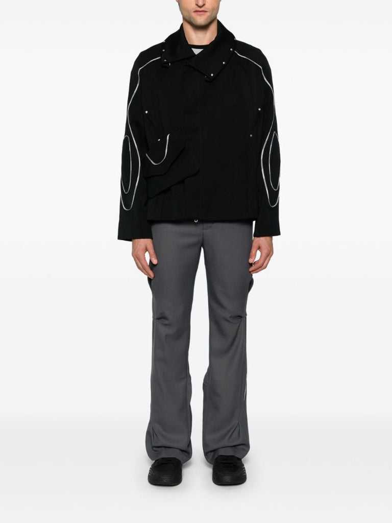 Gathered Straight Trousers