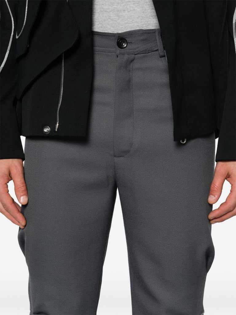 Gathered Straight Trousers