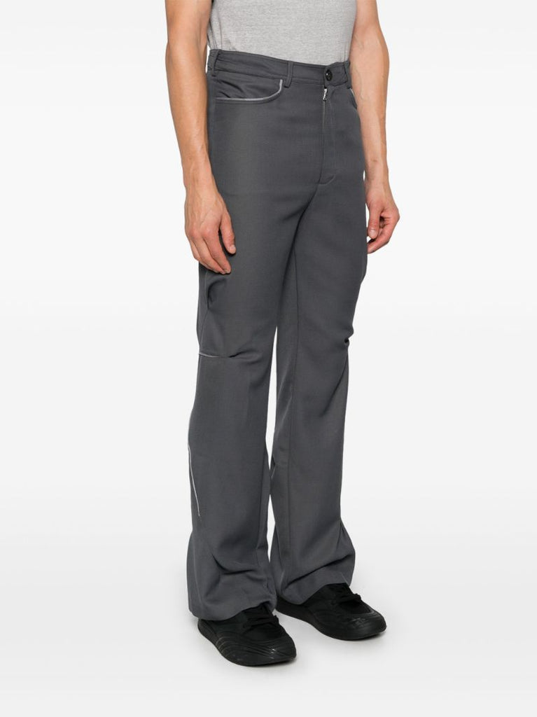 Gathered Straight Trousers
