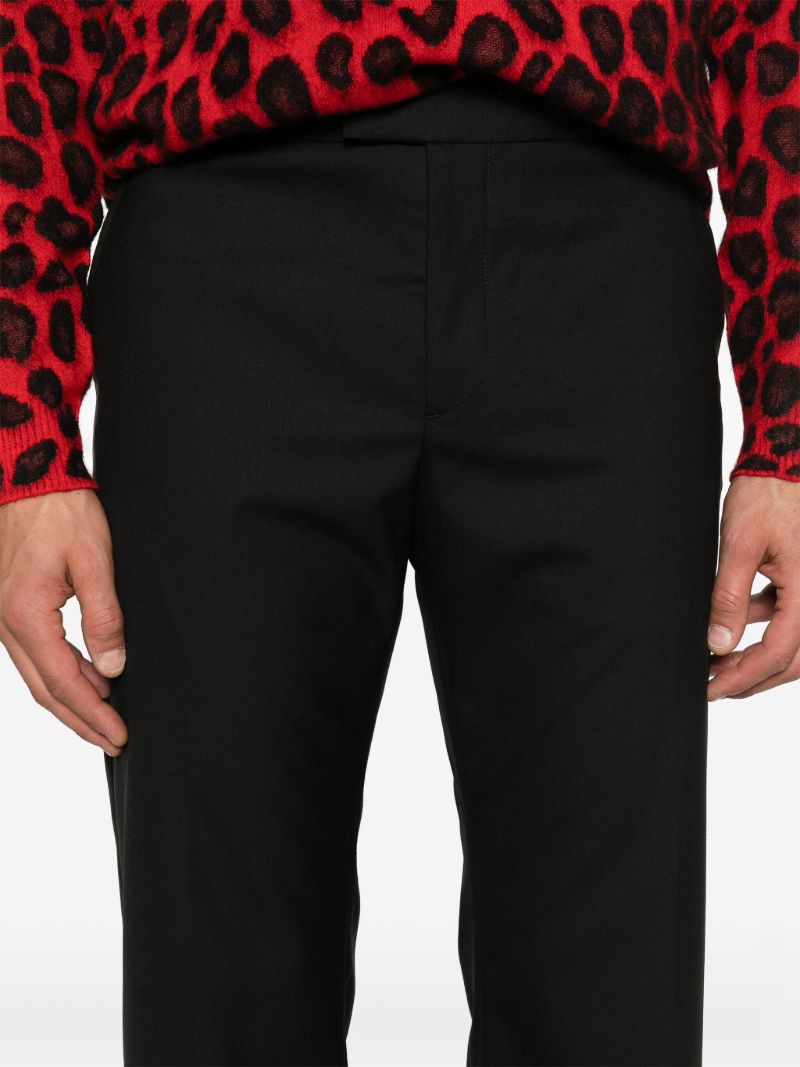 Wool Straight Trousers