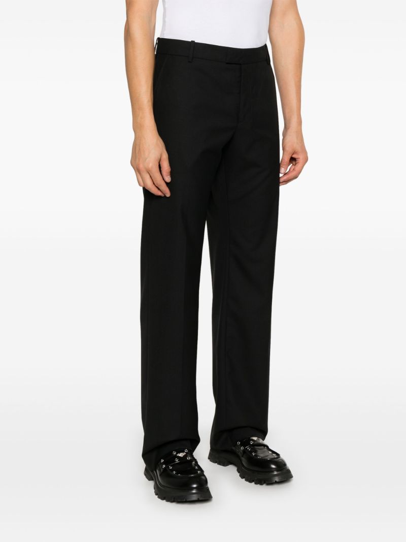 Wool Straight Trousers