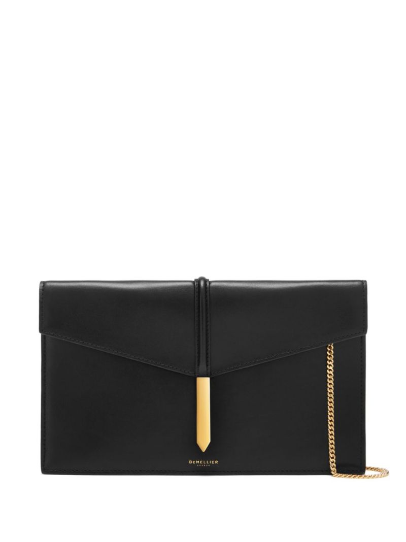 Black Tokyo Leather Clutch Bag