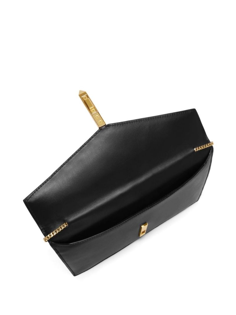 Black Tokyo Leather Clutch Bag