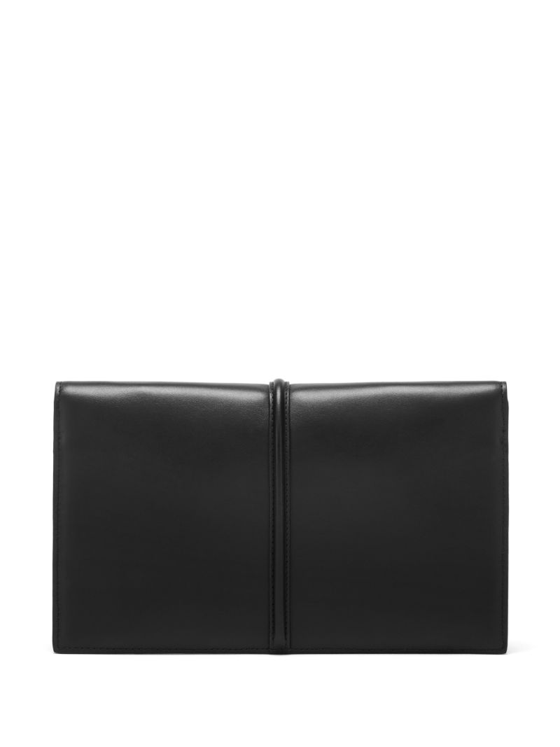 Black Tokyo Leather Clutch Bag